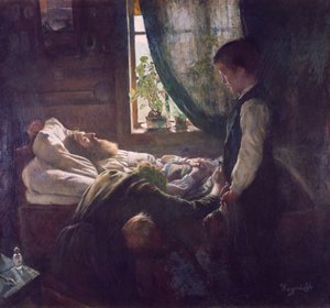 労働者の死の床