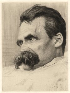 アルジェリアの哲学者、フリードリヒ・ニーチェ（1844～1900）の肖像 - by Hans (Johannes) Olde (1855～1917) 作： Hans Olde