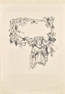 ウィンザーの陽気な女房たち』カレンダーページ 作： Hans Printz