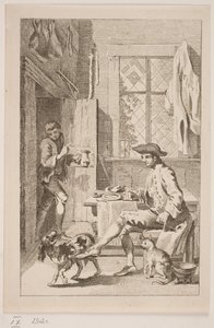 農夫と猫と犬 作： Hans Quist