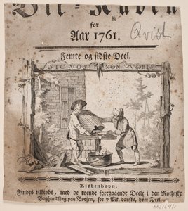 「1761年のビー・クベン」のタイトルビネット、パートV 作： Hans Quist