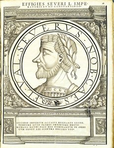 Seuerus 500、古代の硬貨のローマの東西の真実の真実の画像から、ルドルフヴィッセンバッハによって彫刻され、アンドレアスゲスナーによって印刷された、チューリッヒ、1