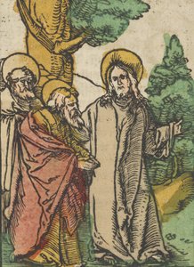 弟子たちと話すキリスト、5、Das Plenarium、1517年より。 作： Hans Schäufelein the Elder