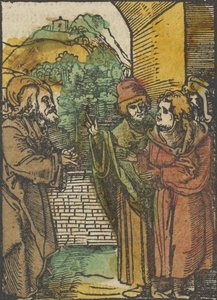 キリストとパリサイ人、ダス・プレナリウム、1517年より。