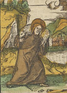 よき羊飼いとしてのキリスト、Das Plenarium、1517年より。 作： Hans Schäufelein the Elder
