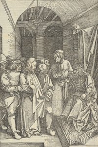 ホールでのヘロデの前のキリスト、私たちの主イエス・キリストの情熱の鏡から、1507., 1507. 作： Hans Schäufelein the Elder