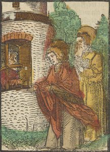 セント。 刑務所にいるジョン、「プレナリウム」より、1517 年。 作： Hans Schäufelein the Elder