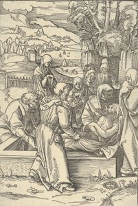 私たちの主イエス・キリストの鏡からの埋葬、1507。 作： Hans Schäufelein the Elder