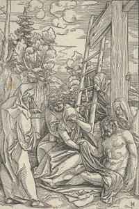 The Life of Christ からの嘆き、約。 1511-12。 作： Hans Schäufelein the Elder