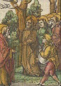 Das Plenarium、1517年からの種まきと雑草のたとえ話。 作： Hans Schäufelein the Elder