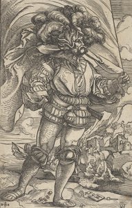 スタンダードベアラー、ca。 1515年。 作： Hans Schäufelein the Elder
