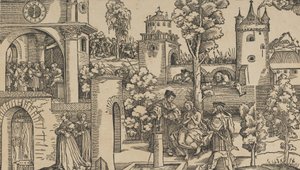 スザンナの物語、1536年。 作： ハンス・シャウフェライン（父）