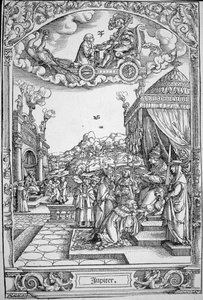 惑星木星 (木版画) 作： Hans Sebald (School of) Beham