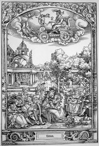 ヴィーナス（木版画） 作： Hans Sebald (School of) Beham