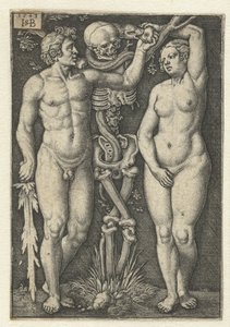 アダムとイブと死 作： Hans Sebald Beham
