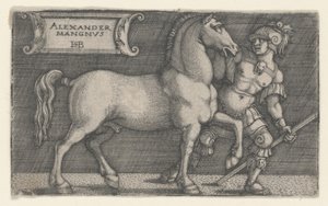 アレキサンダー大王ブケパロス、c.1531-1550（彫刻） 作： Hans Sebald Beham