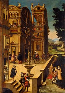 1537年後の彼女のバスでのバトシェバ 作： Hans Sebald Beham