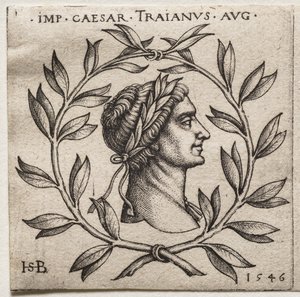 トラヤヌス帝の胸像 作： Hans Sebald Beham
