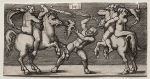 三人の戦闘 作： Hans Sebald Beham