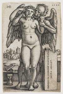 女性を奪う死、1547 作： Hans Sebald Beham