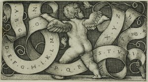 アルファベットの天才 作： Hans Sebald Beham