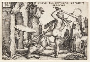 ヘラクレスとカクス 作： Hans Sebald Beham