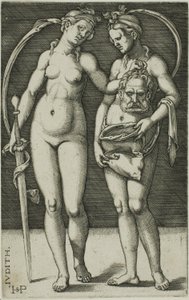ジュディスと彼女のしもべ 作： Hans Sebald Beham