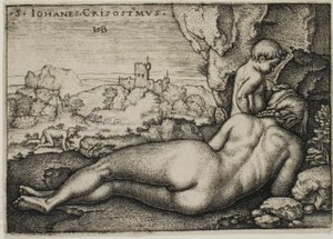 聖ヨハネ クリュソストモスの苦行 作： Hans Sebald Beham