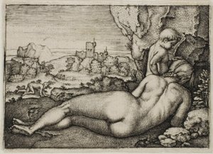 聖ヨハネ クリュソストモスの苦行 作： Hans Sebald Beham