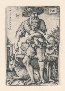 土星、七つの惑星より 作： Hans Sebald Beham