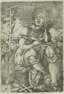 隠者聖アントニオ 作： Hans Sebald Beham