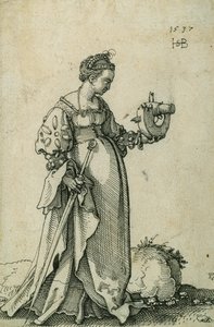 聖カタリナ・オブ・アレキサンドリア 作： Hans Sebald Beham