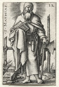 聖マタイ、1545-1546。 作： Hans Sebald Beham