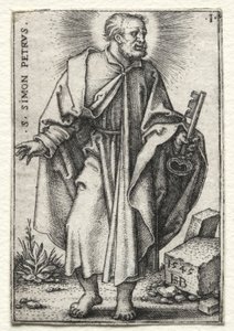 聖シモン・ピーター 作： Hans Sebald Beham