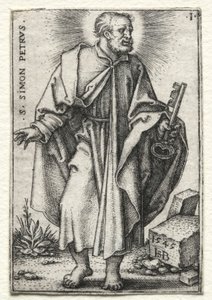 セントサイモンピーター、1540〜1546年。 作： Hans Sebald Beham
