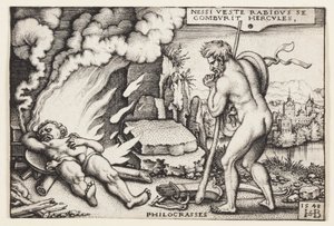 ヘラクレスの死 作： Hans Sebald Beham