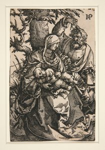 木の下の聖家族 作： Hans Sebald Beham