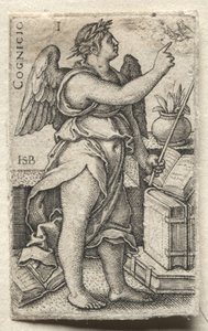 神の知識と七つの枢機卿の美徳 作： Hans Sebald Beham