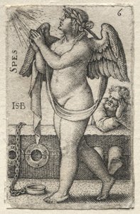 神の知識と七つの枢機卿の美徳: 希望 - Spes 作： Hans Sebald Beham