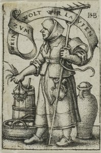 マーケット・ウーマン 作： Hans Sebald Beham