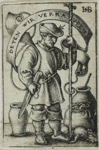 市場の農民 作： Hans Sebald Beham