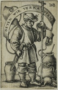 市場の農民 作： Hans Sebald Beham