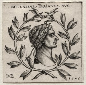トラヤヌス、1546年。 作： Hans Sebald Beham