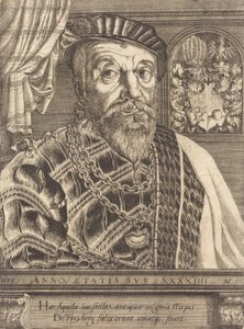 パンクラッツ・フォン・フライベルク・ホーエナシャウ、1553年。 作： Hans Sebald Lautensack
