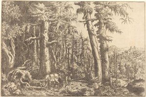 良きサマリア人、c。 1558年。 作： Hans Sebald Lautensack