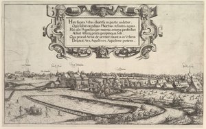 西からのニュルンベルクの眺め、1552年。