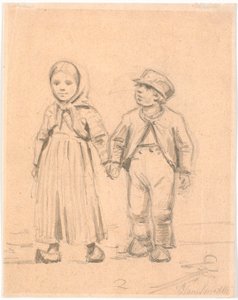 庶民の子供二人 作： Hans Smidth