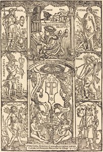 ギリシャとローマの神々に囲まれたケルト 作： Hans Süss von Kulmbach
