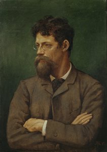 そこにアルバート・ラングが描く 作： Hans Thoma