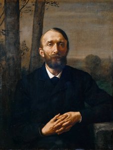 コンラッドフィードラー1841-1895、1884年の肖像画。 作： Hans Thoma